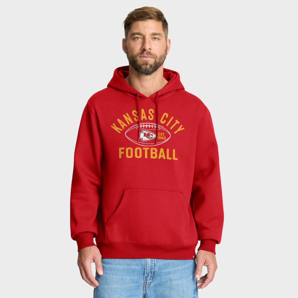 Men 2026 NFL Kansas City Chiefs red Hoodie hooded style 01